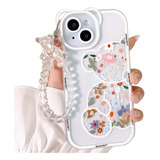 Funda Para iPhone 15 Nititop - Transparente Floral Suave