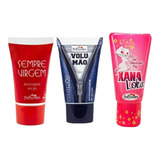 Kit Gel Lubrificante Sempre Virgem + Volumão + Xana Loka