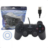 Kit 2 Controles Usb Para Pc Computador Joystick Manete Ps3