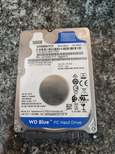 Hd Western Digital Wd5000lpcx Sem Bad-blocks