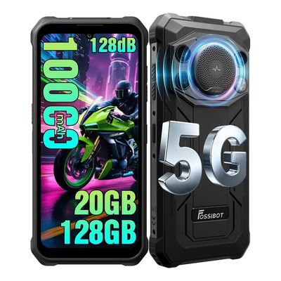 Fossibot F110 Pro Dual Sim 128Gb 20Gb RAM 10000mAh Negro 5g Android 15 | Meses sin interés