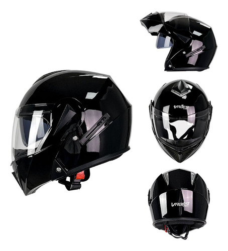 Casco De Moto Casco Abatible Motociclista Certificado Dot