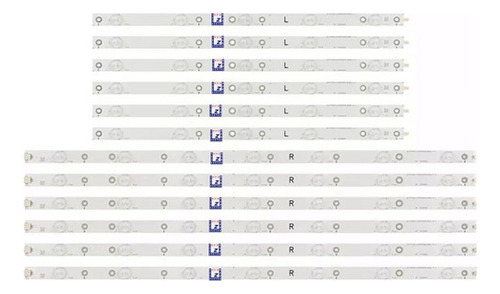 Kit 12 Barras Led Tv 50pug6102 Le50u5970 Compativel Philipis