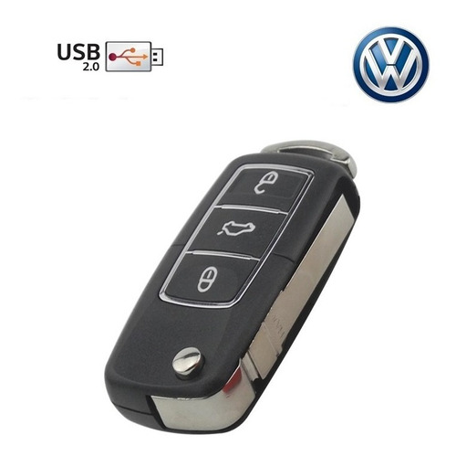 Pendrive Llave De Auto 64 Gb Con Boton Volkswagen Usb 2.0