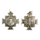 Medalla San Benito 40mm Metal Nacional - Santería San Juan 