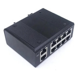 Distribuidor Switch Ethernet 10 Portas P/trilho Din  12~54v