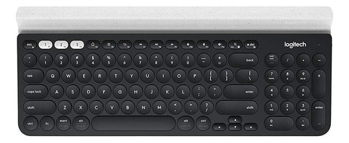 Teclado Bluetooth Logitech K780 Qwerty Español España Color Negro Y Blanco