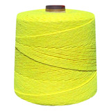 Linha De Crochê Colorida Eco Brasil 6 Fios 1 Kg Barbante Cor Amarelo Neon