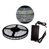 Tira Led 5 M Completa Exterior Inter Blanco Frio + Fuente $