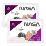 Kit 2 Travesseiros Nasa Ortopédico Toque Mácio - Larconforto