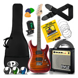 Kit Guitarra Y Amplificador Pyle-pro Pegkt99rd