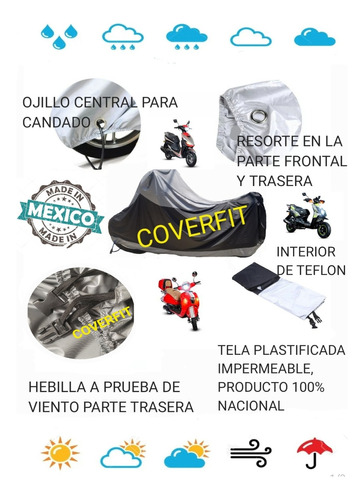 Funda Impermeable Para Motoneta Vento Streetrod, Hotrod !!  