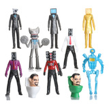 Figuras De Acción Skibidi Toilet Titan Tv Man De Juguete, 10