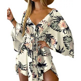 Vestido Kimono Con Falda De Playa De Tendencia Primavera-ver