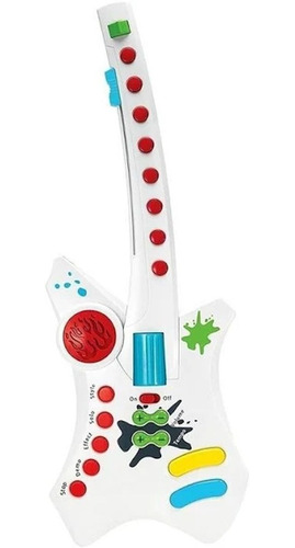 Guitarra Electrica Infantil Con Melodias Sonidos Rock Luces 