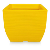 Vaso De Planta Grande Quadrado Polietileno 45x50 Amarelo