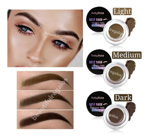 Pomada Para Cejas Crema Best Brow Ruby Rose Original Makeup