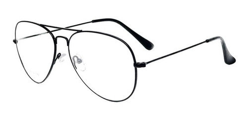 Óculos P/grau Masculino Femenino Retrô Metal Nova Geek Top