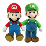 Mario Bros Luigi De Peluche En Pareja 28cm Excelente Calidad