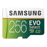Tarjeta De Memoria Micro Sd Samsung De 256 Gb Con Adaptador