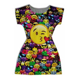  Vestido Infantil - Emojis