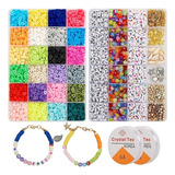 Kit De Cuentas Para Hacer Pulseras Collares Y Bisutería 6000 U Lft-236-1