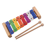 Xilófono De Juguete Para Niños Pequeños. Tecla De Percusión
