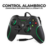 Control Compatible Con Xbox One Con Cable Usb Alámbrico 2m Color Negro