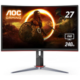 Monitor Para Juegos Aoc C27g2z 27 Curvo, Ultrarrápido, Sin M