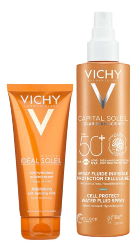 Combo Solar Vichy La Roche Autobronceante + Spray Fps 50