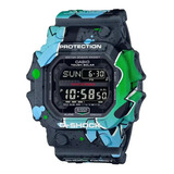 Reloj Casio G-shock Gx-56ss-1 Hombre Ts Color De La Correa Azul/verde/gris Color Del Bisel Gris Color Del Fondo Gris