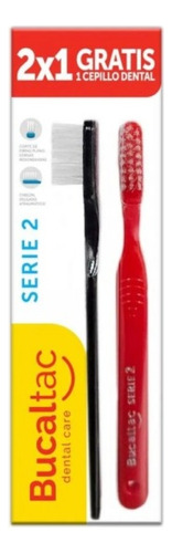 Cepillo De Dientes Bucaltac Cepillo Serie 2 Suave 2x1