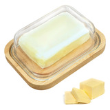 Mantequera Sakura Rectangular Tapa Bambo