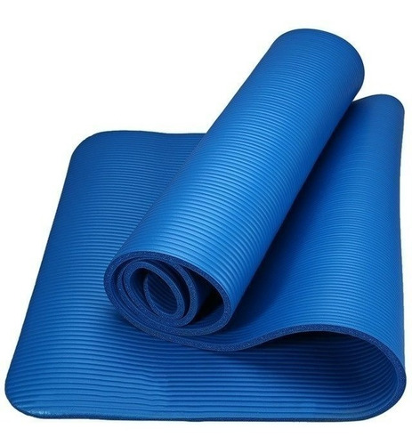 Colchonete Tapete Yoga Pilates Ginástica Grosso 8mm Premium Cor Azul