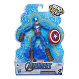 Boneco Capitão América Avengers Marvel Bend Flex - Hasbro
