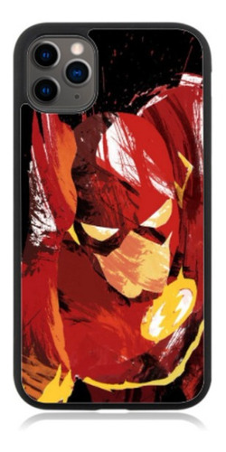 Funda Protector Para iPhone Flash Rayo Veloz Pintura Arte