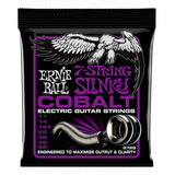 Guitarra Eléctrica Ernie Ball Power Slinky Cobalt De 7 Cuerd