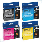 Kit 4 Cartucho Original Epson 296 Xp431 Xp441 Xp231 Xp241 