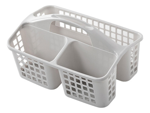 Cesta De Carrito De Ducha De Baño Con Asa 3 Gris