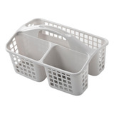 Cesta De Carrito De Ducha De Baño Con Asa 3 Gris