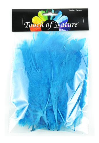 Touch Of Nature 38050 Plumas Esponjosas, 0.25 oz, Turquesa