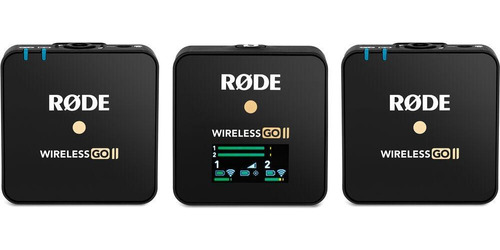 Microfone Compacto Sem Fio Rode Wireless Go Ii Com 2 Microfo