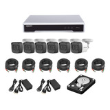 Kit Videovigilancia Dvr 4k Epcom / 6 Camaras 5mp / Hdd 1tb