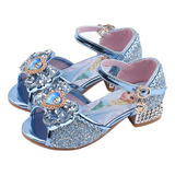 Cosplay Princesa Sapatos Para Meninas, Azul/plata/ Rosa