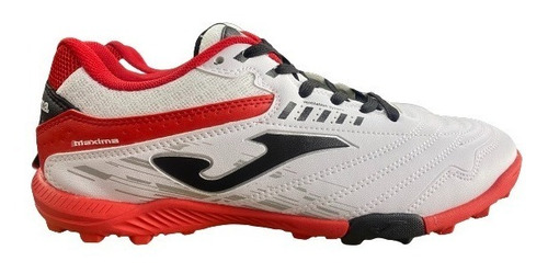 Tenis De Futbol Joma Maxima White Red Turf Originales Fut7