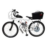 Bicicleta Motorizada Motor 100cc C/  Baú Bagageiro