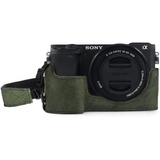 Funda Para Sony Alpha A6100 / A6400 Megagear De Piel Verde