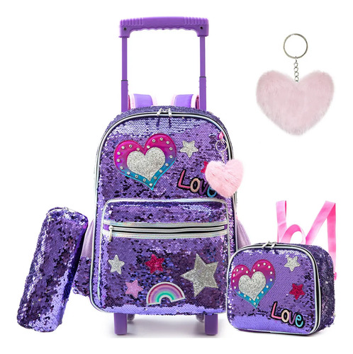 Kit De Mochila Enrollable Con Cuentas Para Niñas Monas
