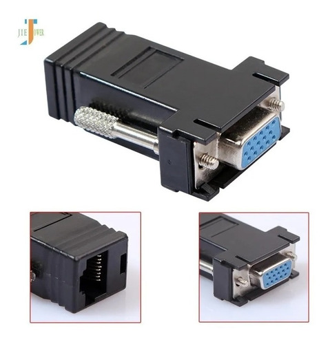 Adaptador Vga Hembra A Ethernet Cat5 Y Cat6