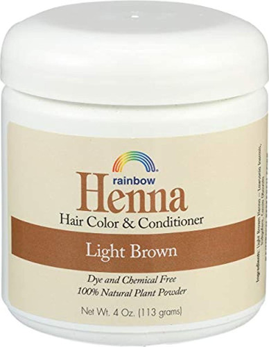 Henna Rainbow Research Para Teñir El Cabello, De Color Negro